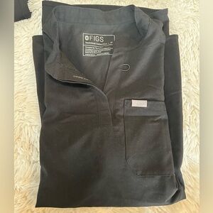 Figs Technical Collection Women’s Maternity Jogger Scrub Pants/Top SZ M Black